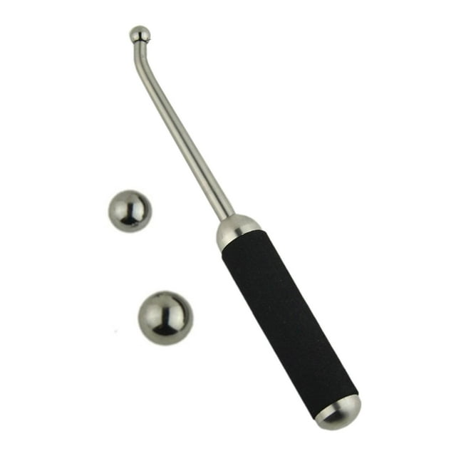 Yinanstore Wind Instrument Curved Neck Repair Tool, Saxophone Dent Repair Tool, Anti Slip Handle, Metal Dent Rod for Trumpet, Saxophone