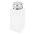 thumbnail image 1 of Contenedor de botella de reactivo químico de laboratorio de plástico de 250 ml con tapa de metal blanco, 1 of 1