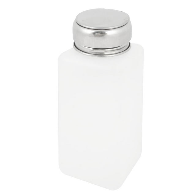 Contenedor de botella de reactivo químico de laboratorio de plástico de 250 ml con tapa de metal blanco