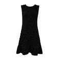 thumbnail image 4 of Liquidation d'Été 2025! Robe Grande Taille pour Femmes, Liquidation d'Été pour Femmes, Robe d'Été Unie Sans Manches Col Rond, 4 of 5