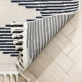thumbnail image 3 of Well Woven Loop-De-Loop Mica Geometric Tribal Dark Blue 7'10" x 10"6" Area Rug, 3 of 8