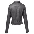 thumbnail image 2 of FashionOutfit Women's Classic Belted Biker Jacket, 2 of 4