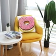 thumbnail image 6 of Fall Decor House Decor Pillow Covers 20*20in Crystal Velvet Sofa Cover Soft and Comfortable Shrink-Resistant Holiday Gifts Filled Doughnut, 6 of 7