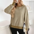 thumbnail image 4 of Wensltd Womens Long Sleeve Shirts Fall Outfits Casual Tunic Pullover Tops Crewneck Clothes, 4 of 5