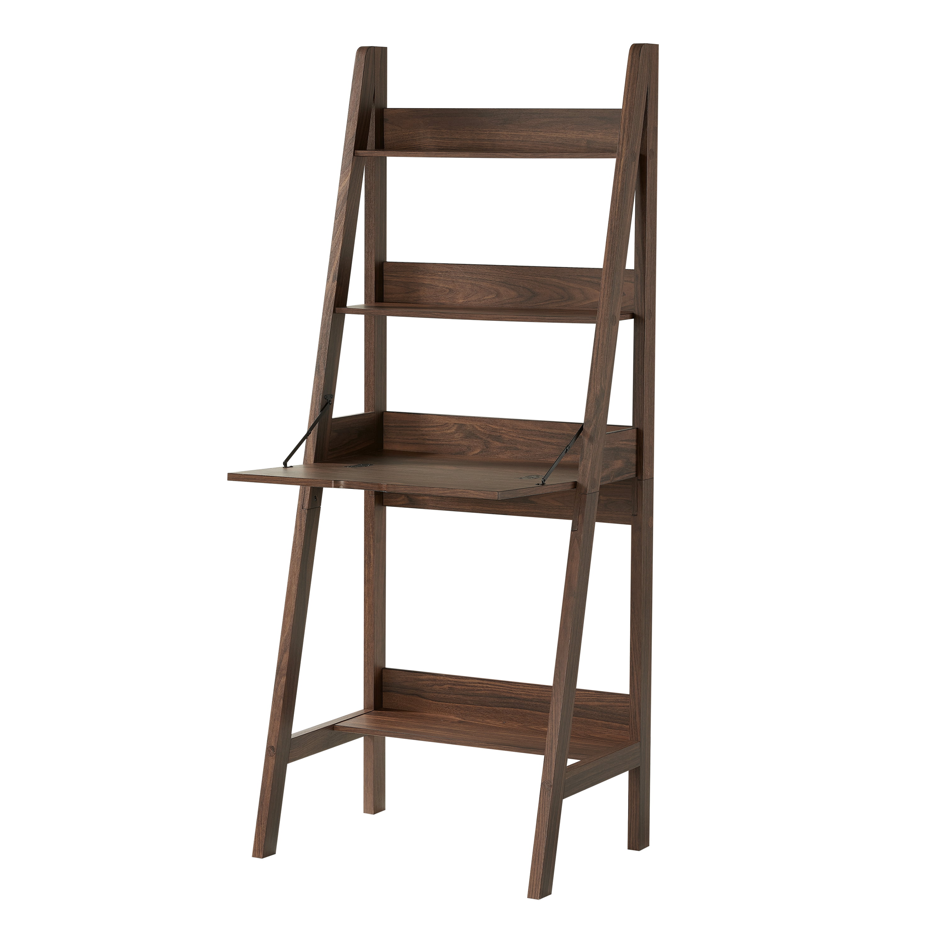 Mainstays Contemporary 3 Shelf Ladder, Ladder Desk And Shelves