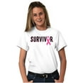 thumbnail image 5 of Breast Cancer Survivor Pink Ribbon Women's Graphic T Shirt Tees Brisco Brands S, 5 of 6