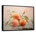 thumbnail image 2 of Designart "Fruit modern Peach" Food & Beverage Floater Framed Canvas Print, 2 of 7
