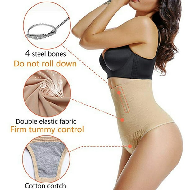 Plus Size S-3Xl Firm Tummy Control Panties Women Body Shaper High