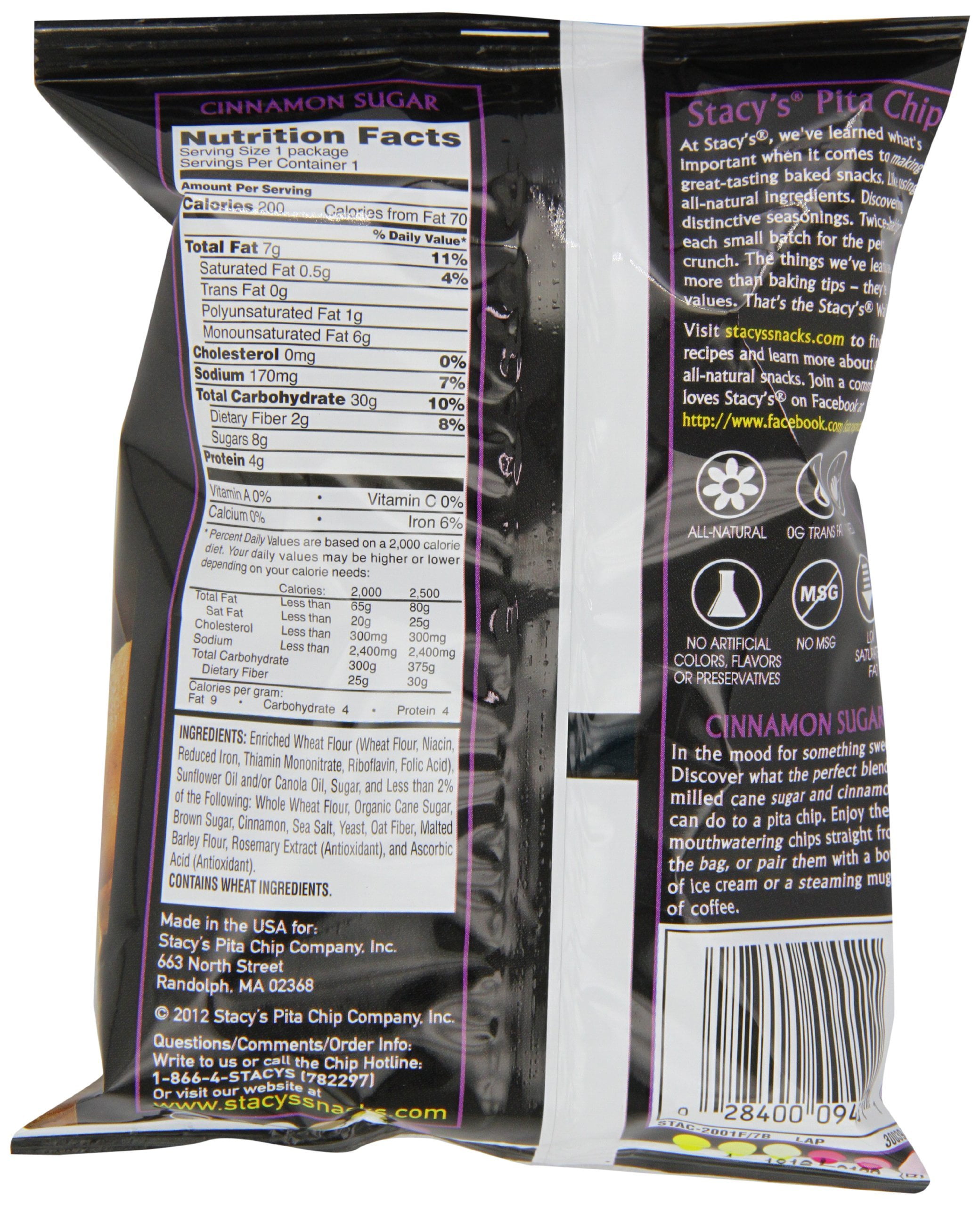 Stacy S Cinnamon Pita Chips Nutrition Facts Besto Blog