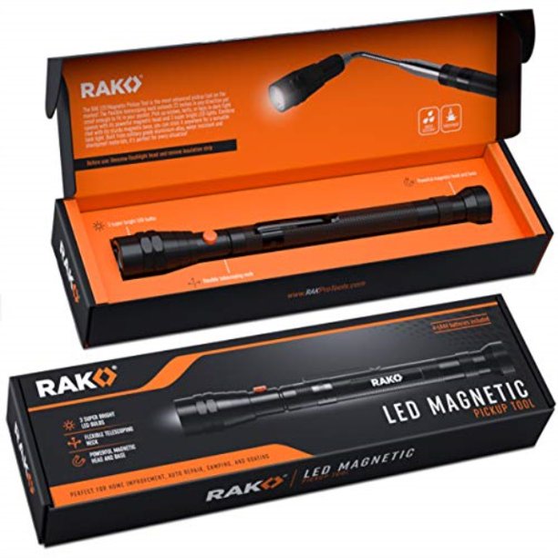 rak pickup tool with led lights telescoping pick up