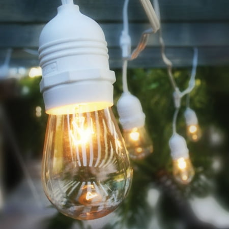 Fantado 10 Suspended Socket Outdoor Grade Patio Commercial String Fantado 10 Suspended Socket Outdoor Grade Patio Commercial String Light Set S14 Bulbs 21