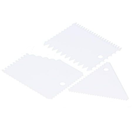 

Cake Smoother Very Durable Strong Flexible 3PCS/Set Cream Scraper For DIY Smoother For Scraping Shoveling White