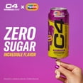 thumbnail image 4 of C4 Energy Drink x POPSICLE™ Grape, Carbonated Sugar Free Pre Workout Performance Drink with no Artificial Colors or Dyes, 16 Oz, Pack of 12, 4 of 5