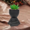 thumbnail image 4 of TIELUTT Lazy Man's Mini Planter with Dummy Easy Care Decorative Pots Big Christmas Ornament Christmas Ornament Keepsake Christmas Decorations and Matrix Ornament Ornament Packs, 4 of 7