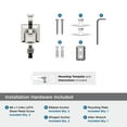 thumbnail image 5 of Amerock Mulholland Polished Nickel Single Prong Robe Hook, 5 of 7