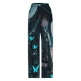 thumbnail image 4 of Demon Slayer Muichiro Tokito Pajama Pants Long Sleep Pants Soft Elastic Waist PJ Bottoms Lounge Pants, 4 of 7