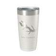 thumbnail image 1 of Lake Claiborne Map Tumbler Travel Mug Insulated Laser Engraved Coffee Cup Louisiana 20 oz White, 1 of 1