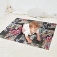thumbnail image 2 of Pioneer Flower Floral Print Pattern Blanket,Comfortable Soft Flannel Throw Blanket,All Season,Warm Lightweight Blankets for Sofa Bed Couch Living Room Chair,30"x40", 2 of 4