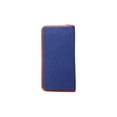 thumbnail image 4 of Avallone Men's Canvas & Leather Zipper Travel RFID Wallet - Navy Blue Handmade Leather - CVB010, 4 of 8