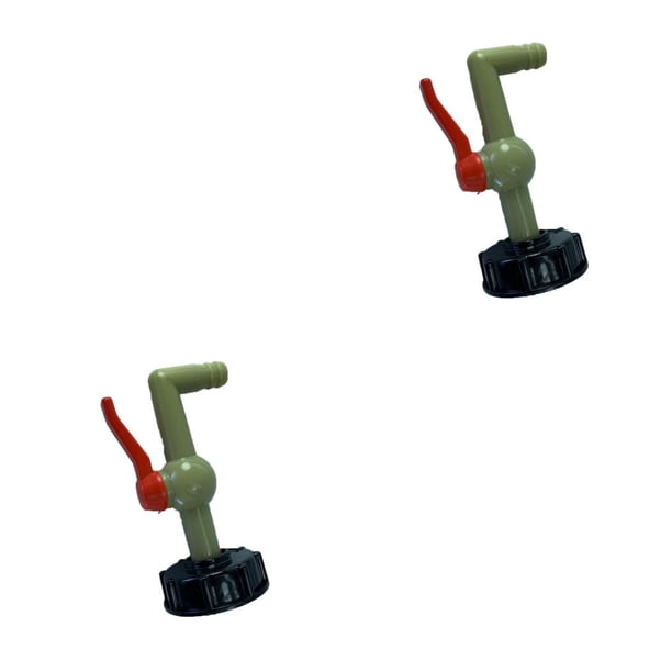 Eigraketly Grifos de caño de contenedor IBC, repuesto de grifo de agua de depósito de jardín, conectores de Control de encendido/apagado, accesorios, 90° 20mm 2piezas Eigraketly CBP495530