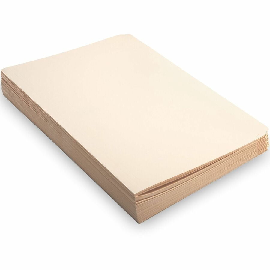 Business Source, BSN43566, Straight Cut 1-ply Legal-size File Folders, 100 / Box, Manila