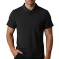 thumbnail image 2 of VgaVtl Polo for Men Short Sleeve Summer Pullover Collared Plain Office Thin Casual Button Clothing for Men, 2 of 8
