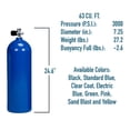 thumbnail image 2 of Sherwood Scuba Group Catalina Aluminum Cylinder 3000 PSI (Yellow, 63 Cuft), 2 of 2