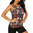 thumbnail image 2 of Fotbe Forest Wild Mushroom Womens Loose Fit Casual Flowy Slim-Fit Tank Tops Athletic Round Neck Trendy Sleeveless Summer Tops for Gym and Yoga-Large, 2 of 7