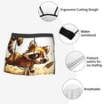 thumbnail image 3 of Susaid Autumn Raccoon In Forest Print Men's Mesh Boxer Briefs Cooling Breathable Sports Underwear Wide Waistband Boxer Briefs W/Fly-X-Large, 3 of 5