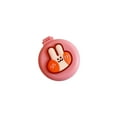 thumbnail image 2 of Mini Brosse à Cheveux Brosse à Cheveux Ronde de Poche avec Miroir pour Enfants Filles Femmes Rabbit, 2 of 8