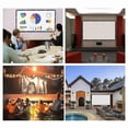 thumbnail image 2 of 84-inch 16:9 Canvas Projector Screen - Foldable & Portable Design with Easy Hanging Hooks, Lightweight 300g for Stunning Color Reproduction and Enhanced Visual Enjoyment, 2 of 6