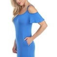 thumbnail image 3 of White Mark Women's Cold Shoulder Maxi Dress, 3 of 5