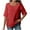 Red, variant on UAMVSH Summer Shirts for Women Trendy Lightweight Cotton Linen Dressy Tops Casual Loose Fit Crew Neck Half Sleeve Button Blouses(X-Large,White)