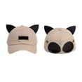 thumbnail image 2 of Neinkie Ears Baseball Hat, Pilot Glasses Washable Removable Lenses Baseball Cap for Outdoor, 2 of 9