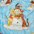 thumbnail image 2 of Winnie the Pooh Winter Hugs Disney Kids Silk Touch Throw Blanket, 50 x 70 inches Blue, 2 of 6