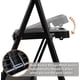 thumbnail image 4 of HBTower Escalera de 3 escalones, taburete plegable con pedal ancho antideslizante, escalera de acero resistente de 500 libras, agarre cómodo, ligero, taburete de acero portátil, negro, 4 of 4