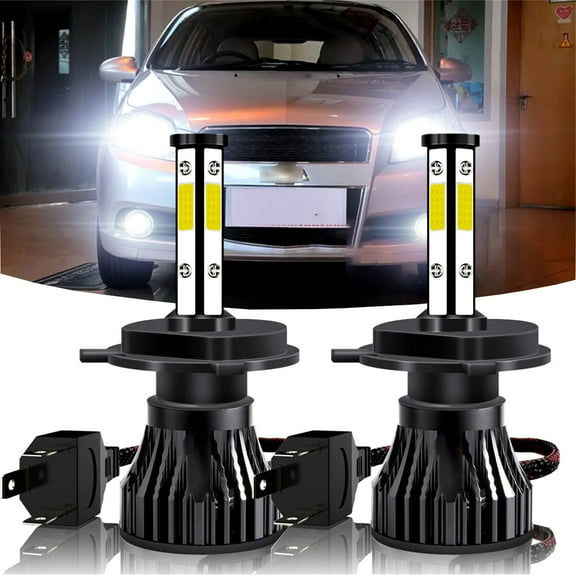 For Chevy Aveo/Aveo5 2004-2011 2PC 9003 LED Headlight Bulbs High/Low Beam 6000K