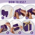 thumbnail image 3 of Favor Boxes Jutom Mini 100 unidades moradas con cinta dorada (5 x 5 x 5 cm), 3 of 7