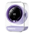 thumbnail image 3 of 100 Speed Smart Circulating Desk Fan 1800mAh USB Rechargeable Portable Mini Fan with Digital Display Quiet for Home Office by PALIFEUR, 3 of 10