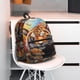 thumbnail image 5 of Easygdp Colorful Plant Tiger Mochila Casual para Portátil, Mochila para Escuela, Viajes, Negocios, 5 of 6