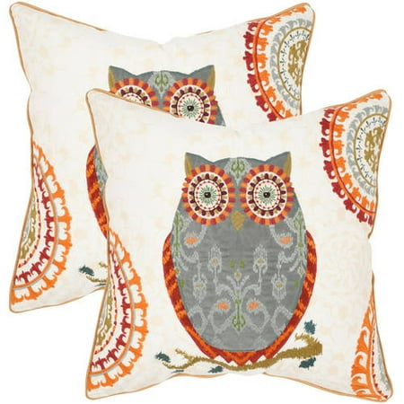 Safavieh Percy Gray Pillow, Set of 2