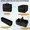 thumbnail image 6 of CLESOO Car Trunk Organizer, 75L Collapsible SUV Organizer Multi-Compartment, Car Storage Box with 4 Adjustable Straps, Black, 6 of 9