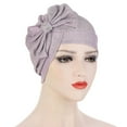 thumbnail image 6 of Head Cap Multicolor Elastic Polyester Forehead Cross Large Bow Head Wrap for Women, 6 of 8