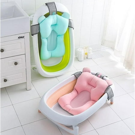 Newest Baby Bath Pad Non-Slip Bathtub Mat New Born Safety Bath Seat Support Baby Bath Soft