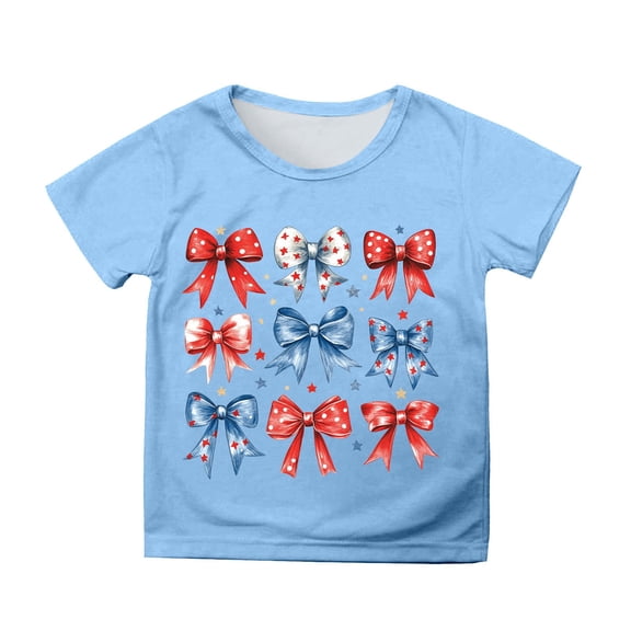 Graphic Tees for Girls: Short Sleeve Crewneck Tops 5-14 Years Comfortable & Casual for Everyday Wear & Summer Parties