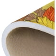 thumbnail image 7 of SKYSONIC 36x24in Autumn Pumpkin Maple Area Rug, Rustic Golden Leaves Non-Slip Floor Carpet for Indoor Living Dining Room Bedroom, 7 of 7