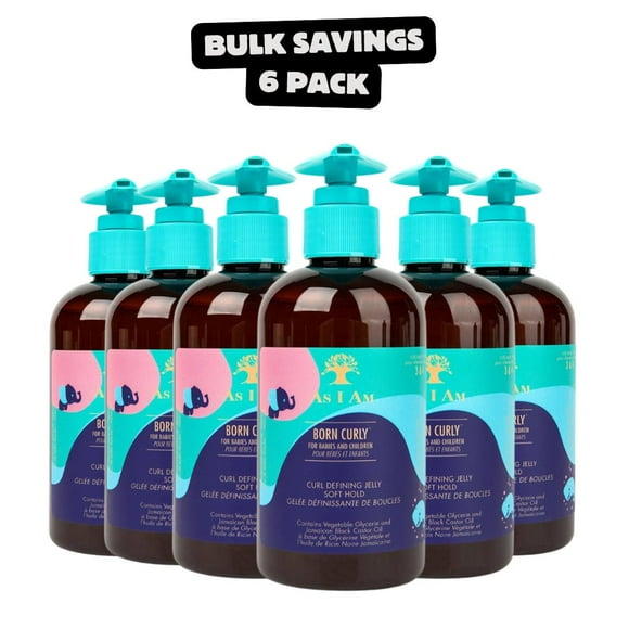 6 Pack - AS I AM Gelée Définissante Boucles Avocat Bouclé Né Tenue Douce (8oz)