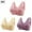 Brown, variant on 3Pcs Bras for Women 2026 Front Closure Bras Comfy Everyday Sleep Bras Lace Adjustable Shoulder Strap Bra No Wire
