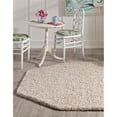 thumbnail image 1 of Unique Loom 3151350 8 x 8 ft. Solid Shag Octagon Rug, Taupe, 1 of 2
