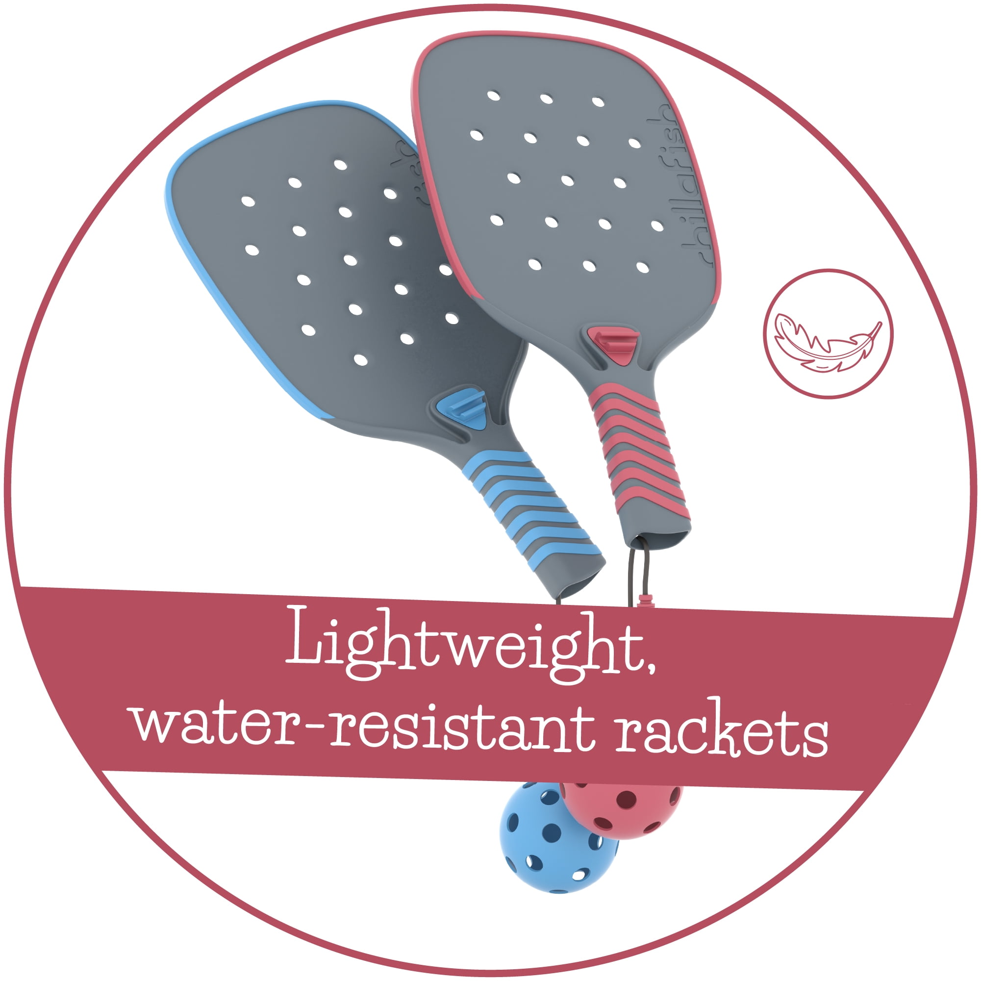 Chillafish Pickli - Connectable and Lightweight Beach-Ready Pickleball Set Ages 5+